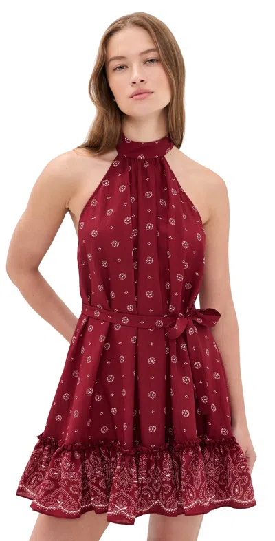 Devon Windsor Rylie Skirt In Merlot In Red