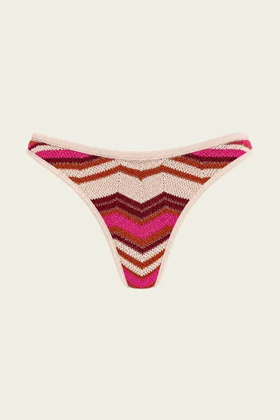 Devon Windsor Shayla Bikini Bottom In Berry In Multi