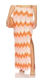 Devon Windsor Sia Skirt In Orange