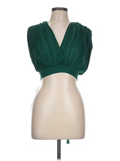 Pre-owned Devon Windsor Sleeveless Blouse In Green