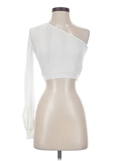 Pre-owned Devon Windsor Sleeveless Blouse In White
