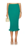 Devon Windsor Sloane Skirt In Teal