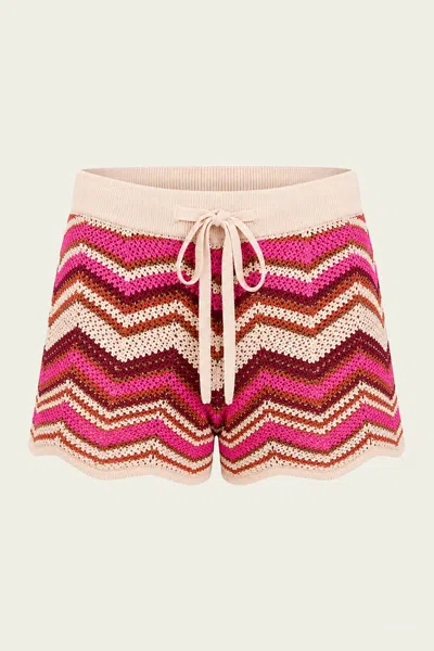 Devon Windsor Solene Short In Berry In Multi