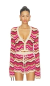 Devon Windsor Stella Cardigan In Multi