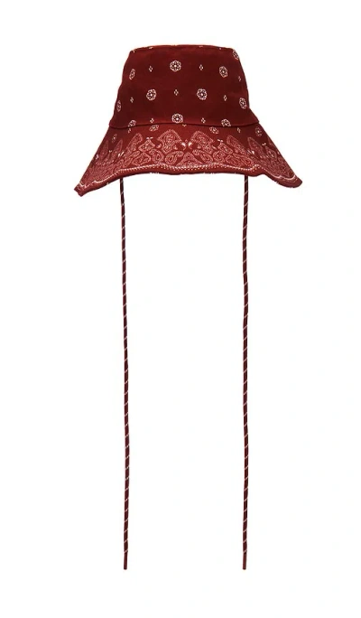 Devon Windsor Sun Hat In Burgundy