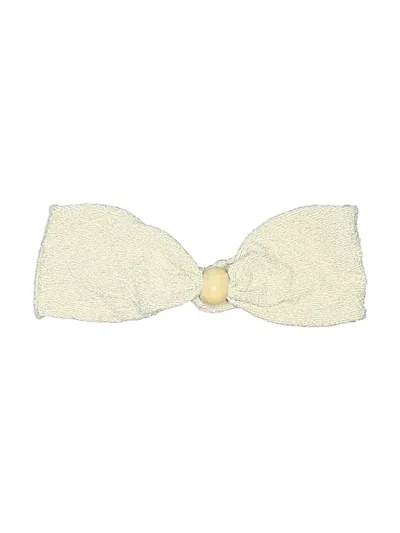 Pre-owned Devon Windsor Swimsuit Top Ivory Swimwear