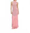 Devon Windsor True Maxi Dress In Peach In Pattern