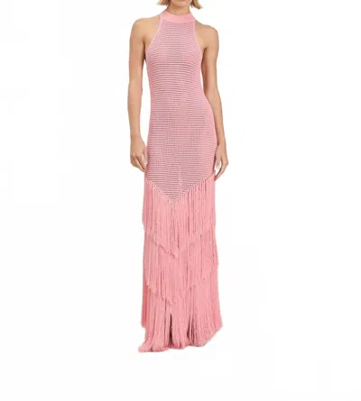 Devon Windsor True Maxi Dress In Peach In Pattern