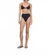Devon Windsor Two-piece Miley And Mara Bikini Swimsuit In Black In Black