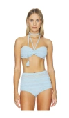 Devon Windsor Vana Bikini Top In Blue