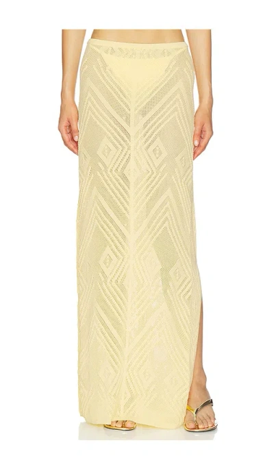 Devon Windsor Vie Skirt In Yellow
