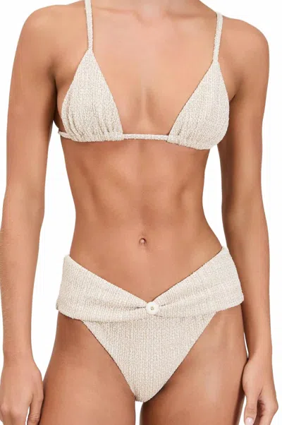 Devon Windsor Vienna Bikini Top In Golden Dune In Gray