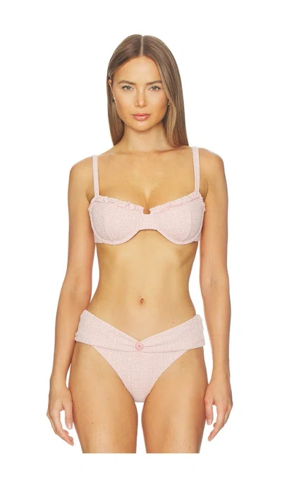 Devon Windsor Vienna Bikini Top In Pink