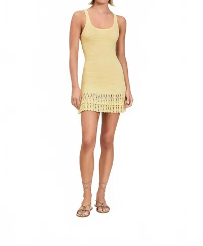 Devon Windsor Willamina Dress In Lemondrop In Yellow