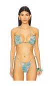 Devon Windsor Willow Bikini Top In Watercolor
