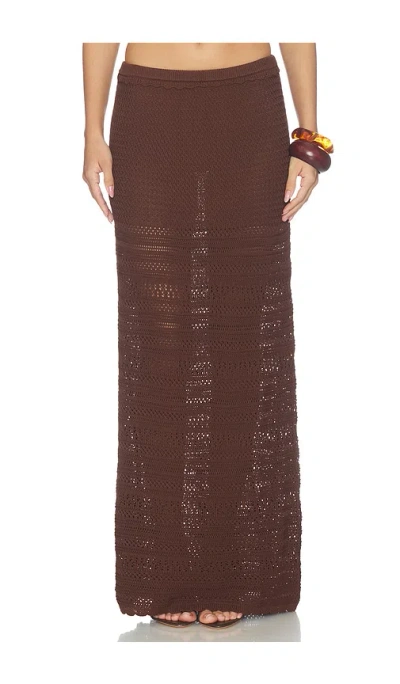 Devon Windsor Wynne Skirt In Cocoa