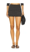 Devon Windsor X Revolve Mary Skirt In Black Tweed