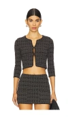 Devon Windsor X Revolve Mimi Jacket In Black Tweed