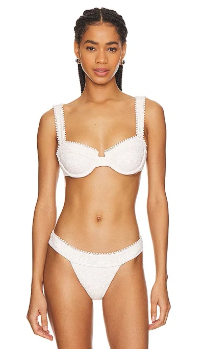 Devon Windsor X Revolve Palmer Bikini Top In Sandy Tweed