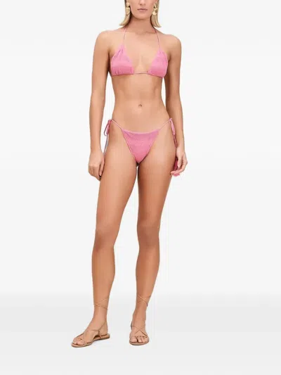 Devon Windsor Ximena Tassel-detail Triangle Bikini Top In Pink