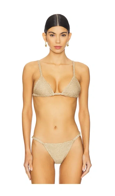 Devon Windsor Zuri Bikini Top In Marigold