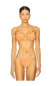 Devon Windsor Zuri Bikini Top In Orange