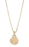 Devon Woodhill 18k Yellow Gold Mini Diamond Arch Locket Necklace