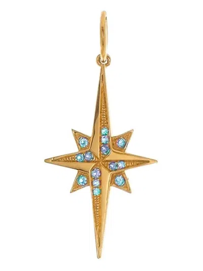 Devon Woodhill 18k Yellow Gold Stellar Blue Sapphire Pendant