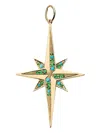 Devon Woodhill 18k Yellow Gold Stellar Turquoise And Tsavorite Pendant In Gold