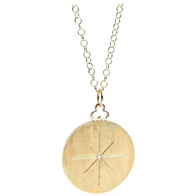 Pre-owned Devon Woodhill Large North Star Modern Locket In Multi