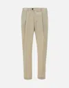 Devore Pleated-front Trousers In Neutral