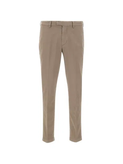 Devore Beige Trousers In Brown