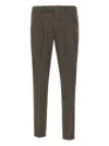 Devore Belt-loops Trousers In Brown
