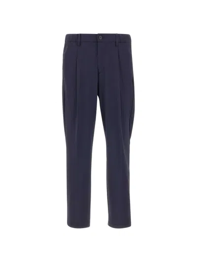 Devore Belt-loops Trousers In Blue