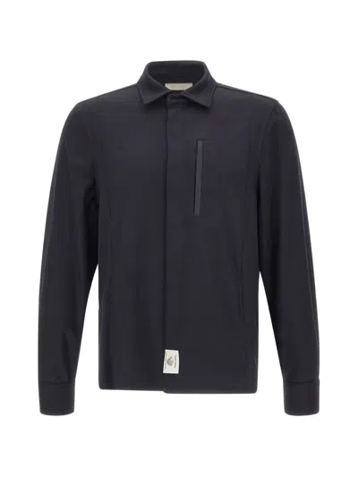 Devore Chest-pocket Shirt In Black