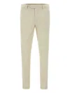 Devore Chino Trousers In Neutral