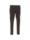 Devore Concealed-closure Trousers In Brown
