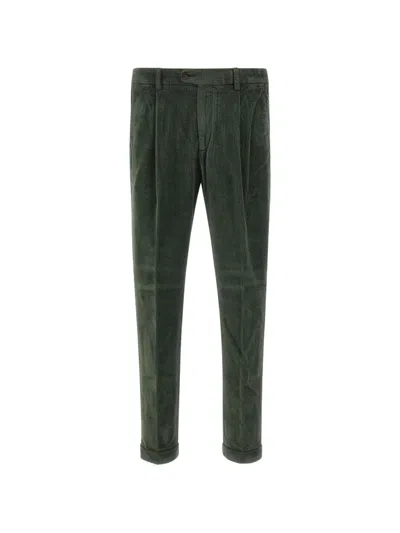 Devore Corduroy Trousers In Green
