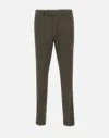 Devore Belt-loops Trousers In Brown
