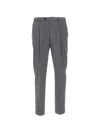 Devore Cuffed-hem Tailored Trousers In Gray
