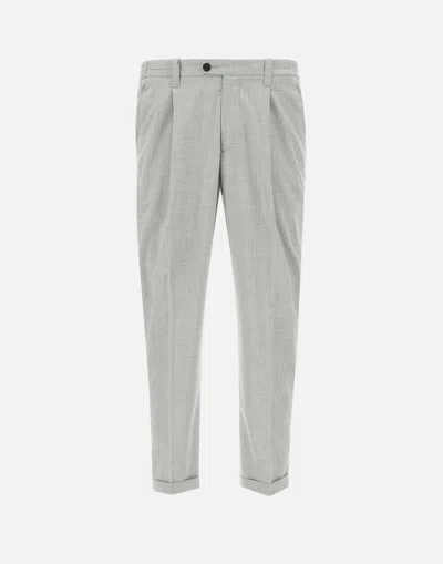DEVORE DEVORE' DVR47 STRETCH GREY TROUSERS