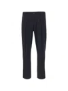 Devore Elasticated Waistband Trousers In Blue