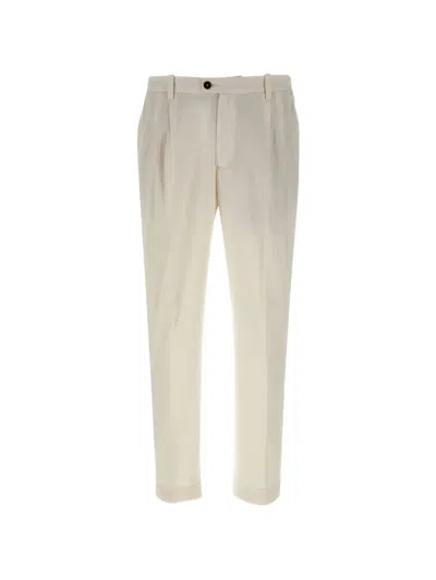 DEVORE ELASTICATED-PLEATED TROUSERS
