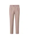Devore Four Stroke Turn-up Trousers In Brown