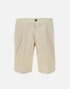 DEVORE DEVORE' ICE PIMA SAND STRETCH SHORTS