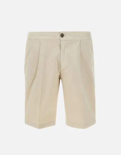 DEVORE DEVORE' ICE PIMA SAND STRETCH SHORTS