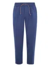 Devore Incipit Drawstring-waist Track Pants In Blue