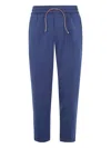 Devore Incipit Drawstring-waist Track Pants In Blue