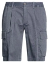 Devore Incipit Man Denim Shorts Navy Size 40 Cotton, Polyester, Elastane In Blue