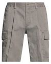 Devore Incipit Man Denim Shorts Taupe Size 38 Cotton, Polyester, Elastane In Gray